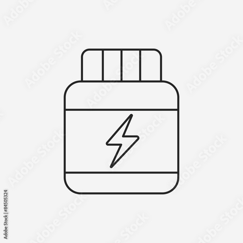 energy drink line icon