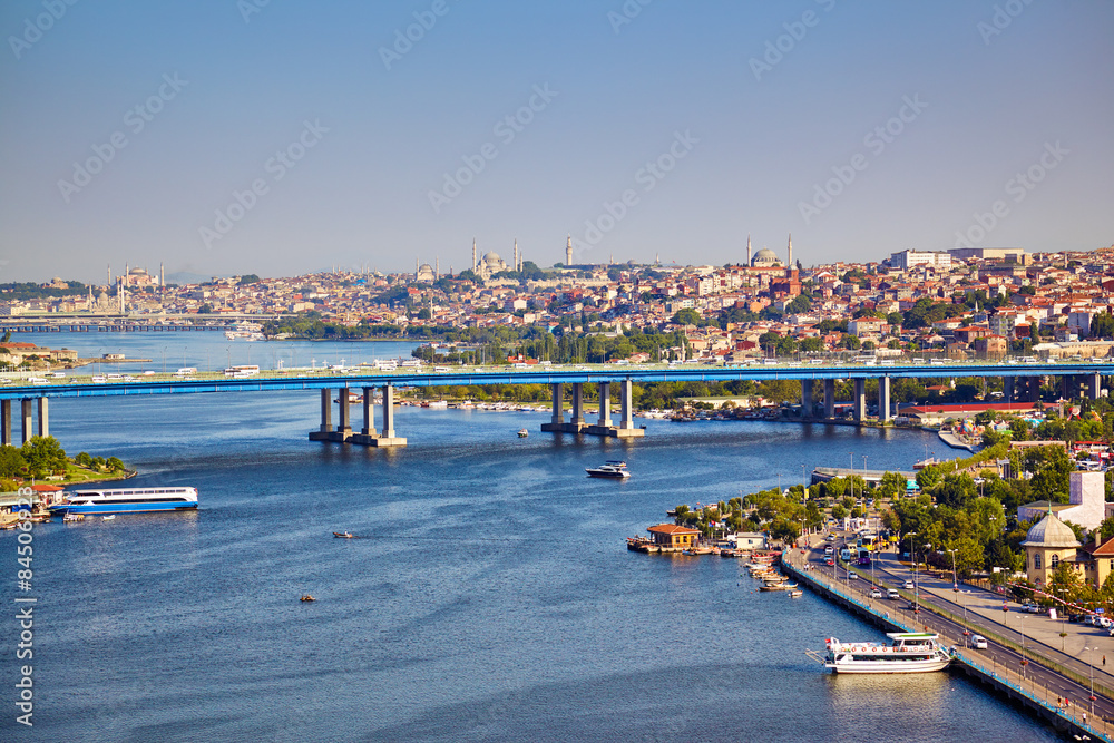 View from the Hill of Pierre Loti to the Golden Horn, Istanbul