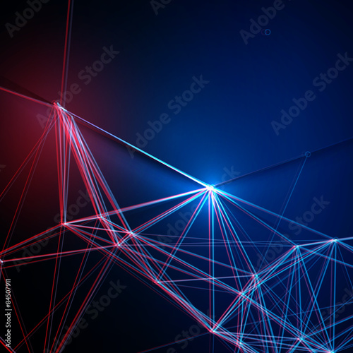 Abstract Red Blue Laser Light | EPS10 Design
