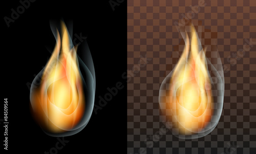 flame fire smoke translucent transparent