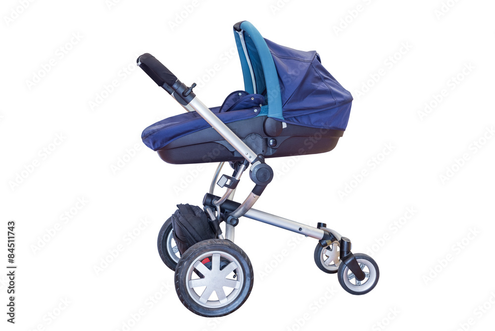 baby carriage isolated on a white background baby carriage isolated on a white background