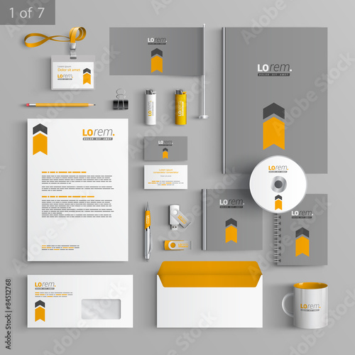 Stationery template design