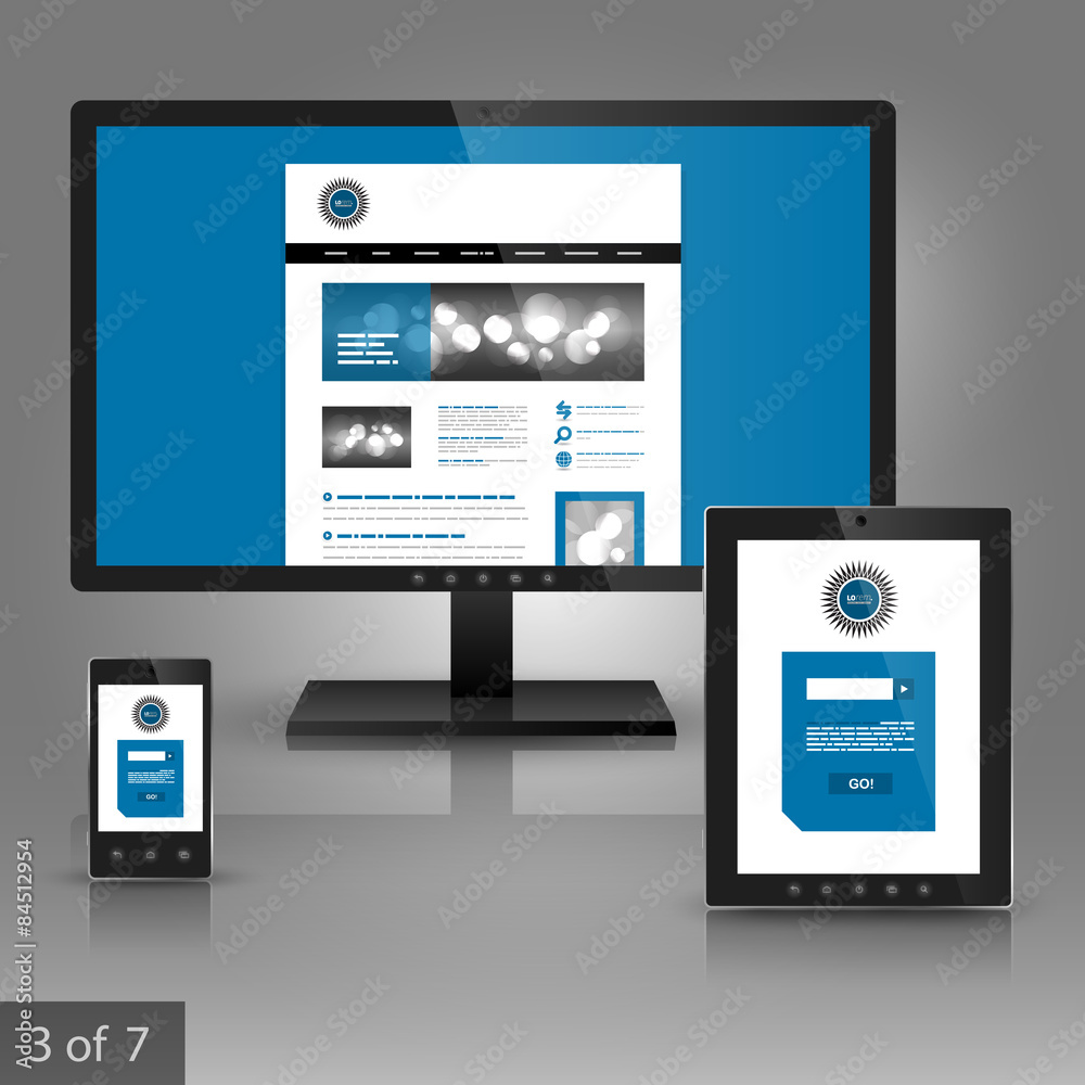 Applications template design Applications template design