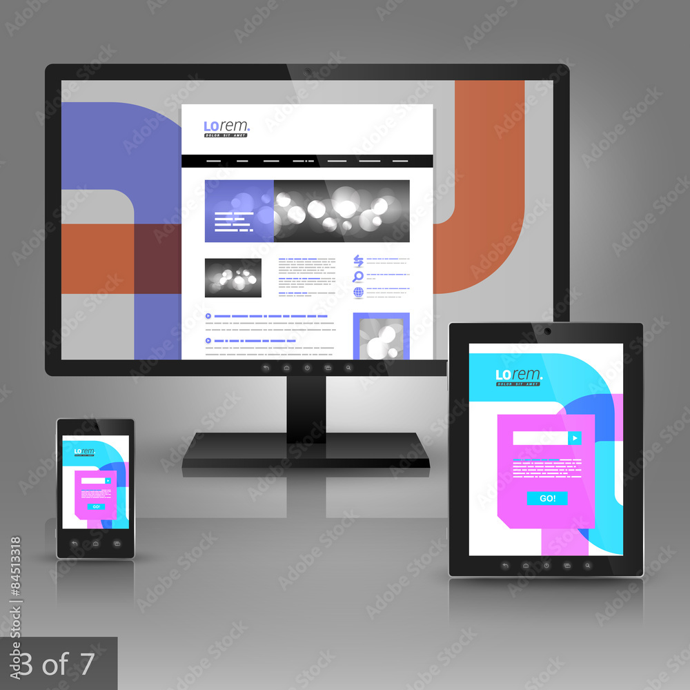 Corporate template design with applications Corporate template design with applications