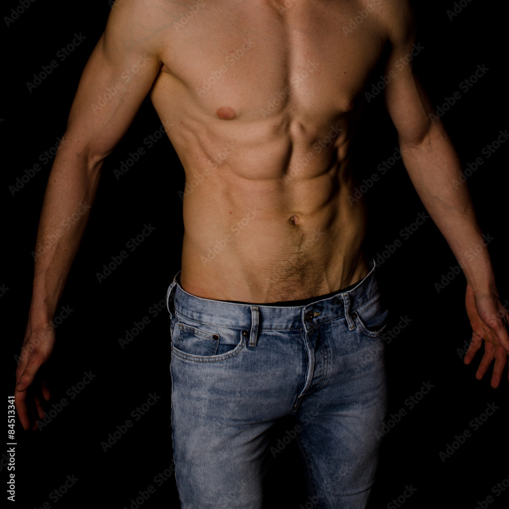 Strong athletic man torso Strong athletic man torso