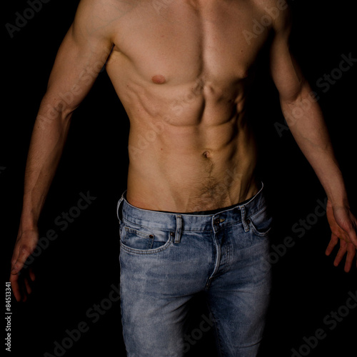 Strong athletic man torso