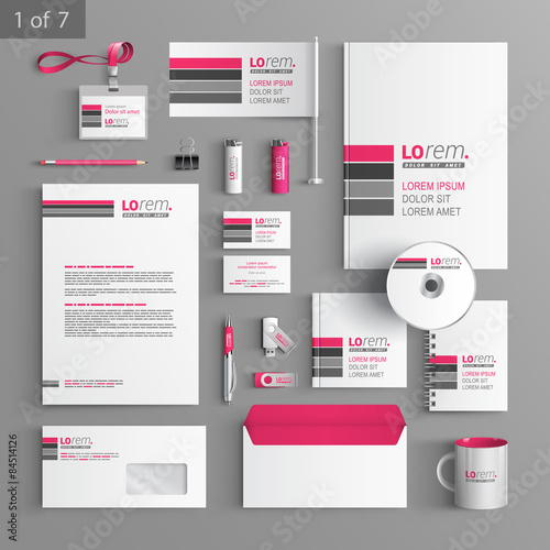 Stationery template design