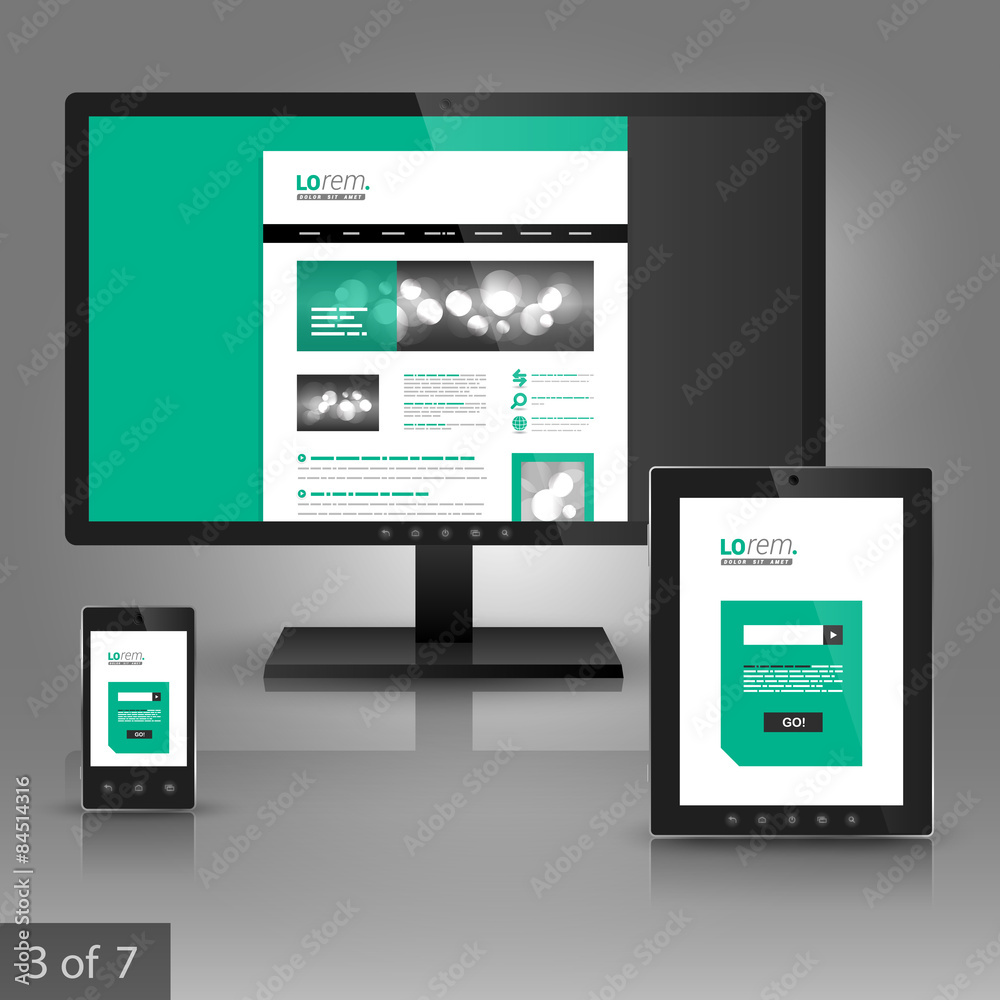 Corporate template design with applications