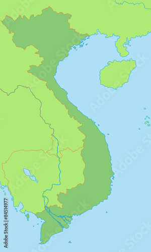 Vietnam in gr  n - Vektor