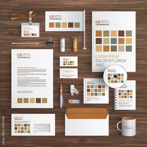 Stationery template design