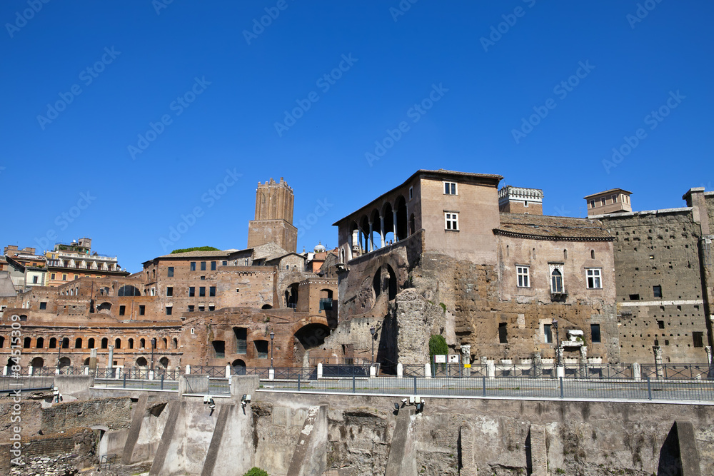 Italy. Rome. ruins of a forum of Trajan