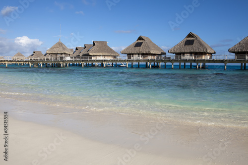 small houses on water