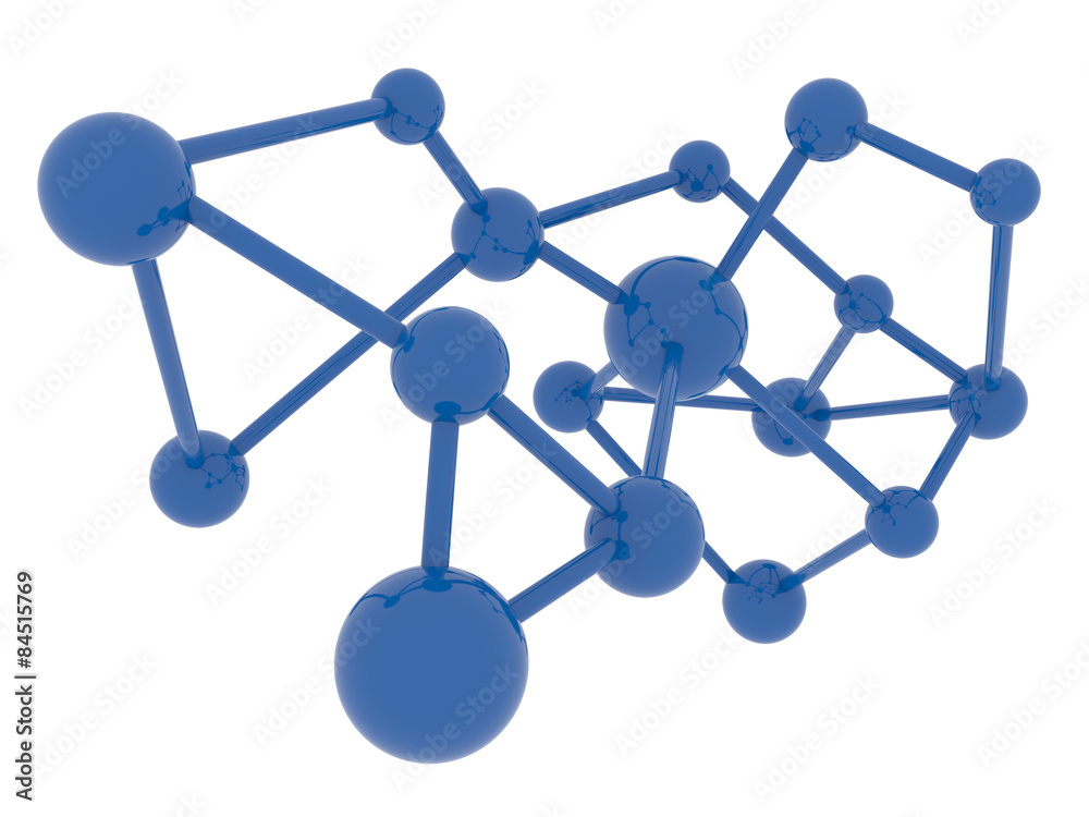 blue molecule isolated science background clipping path inside blue molecule isolated science background clipping path inside