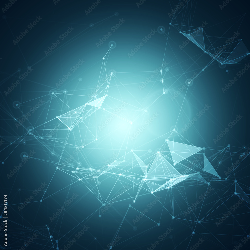Abstract Polygonal Space Blue Background with Connecting Dots and Lines | EPS10 Vector Illustration Abstract Polygonal Space Blue Background with Connecting Dots and Lines | EPS10 Vector Illustration
