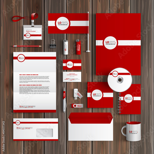 Stationery template design