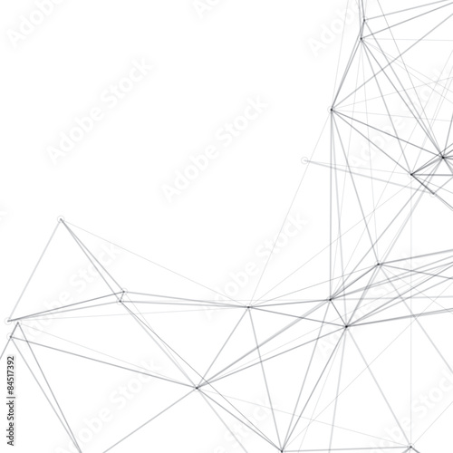 Black and White Mesh Vector Background | EPS10 Design