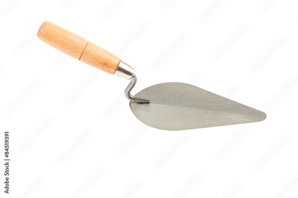 lute trowel on white background lute trowel on white background