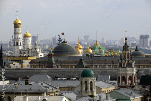Крыши Москвы с высоты птичьего полета.