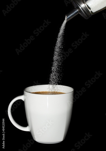 Zucker in Kaffee