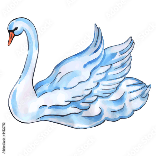 Swan with lift wings