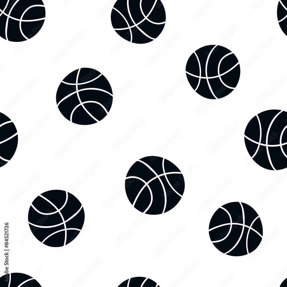 seamless pattern: sports balls seamless pattern: sports balls