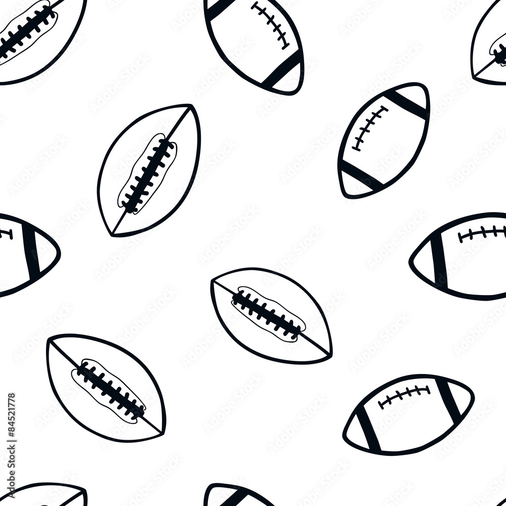 seamless pattern: sports balls