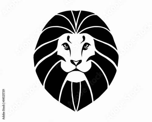 Fototapeta Naklejka Na Ścianę i Meble -  black lion head