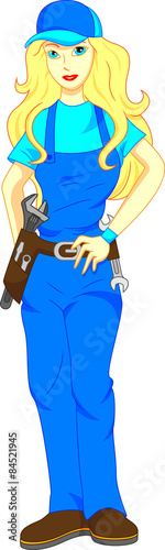 cute mechanic cartoon