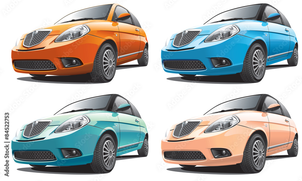 Naklejka premium European small car