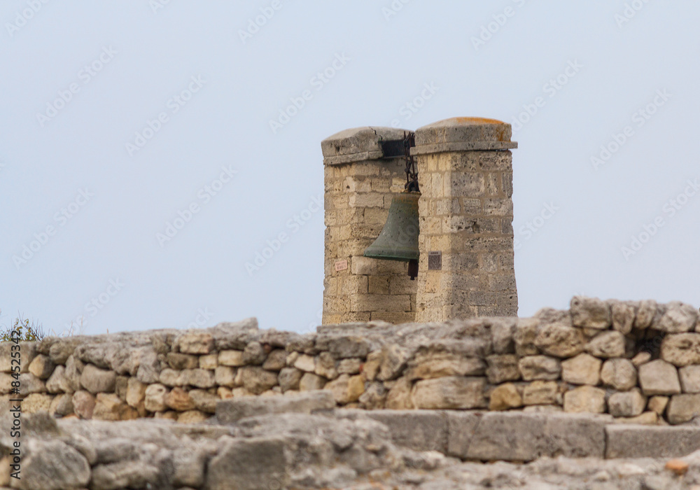 Big bell in the Chersonesus in Crimea, near Sevastopol