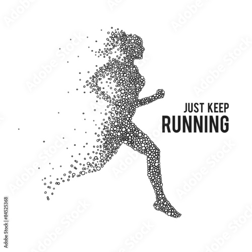Running woman. 