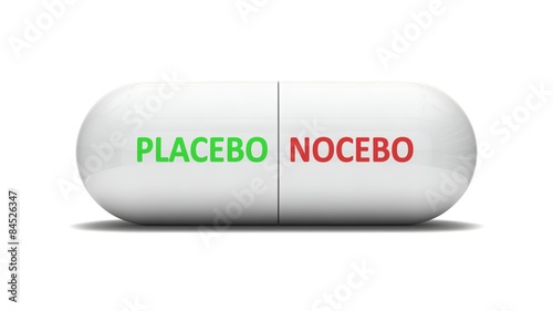 conceptual 3d design of false pill. photo