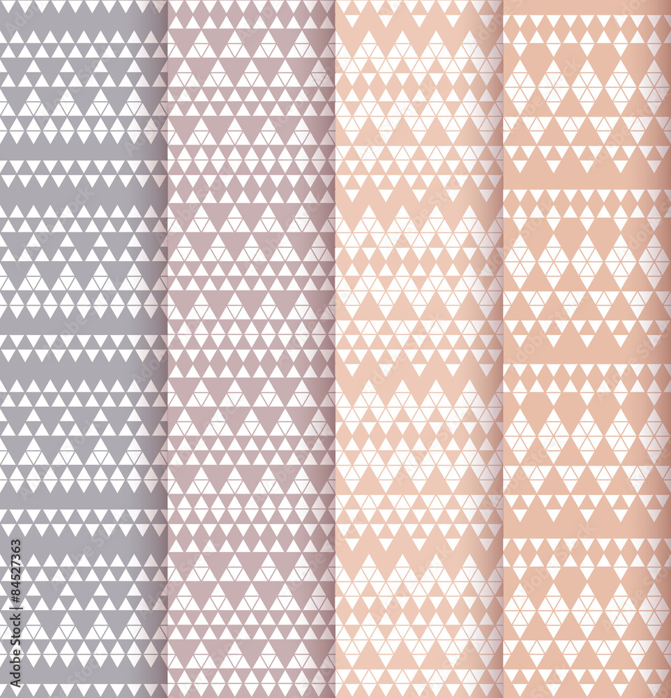 Set of four patterns. Set of four patterns.