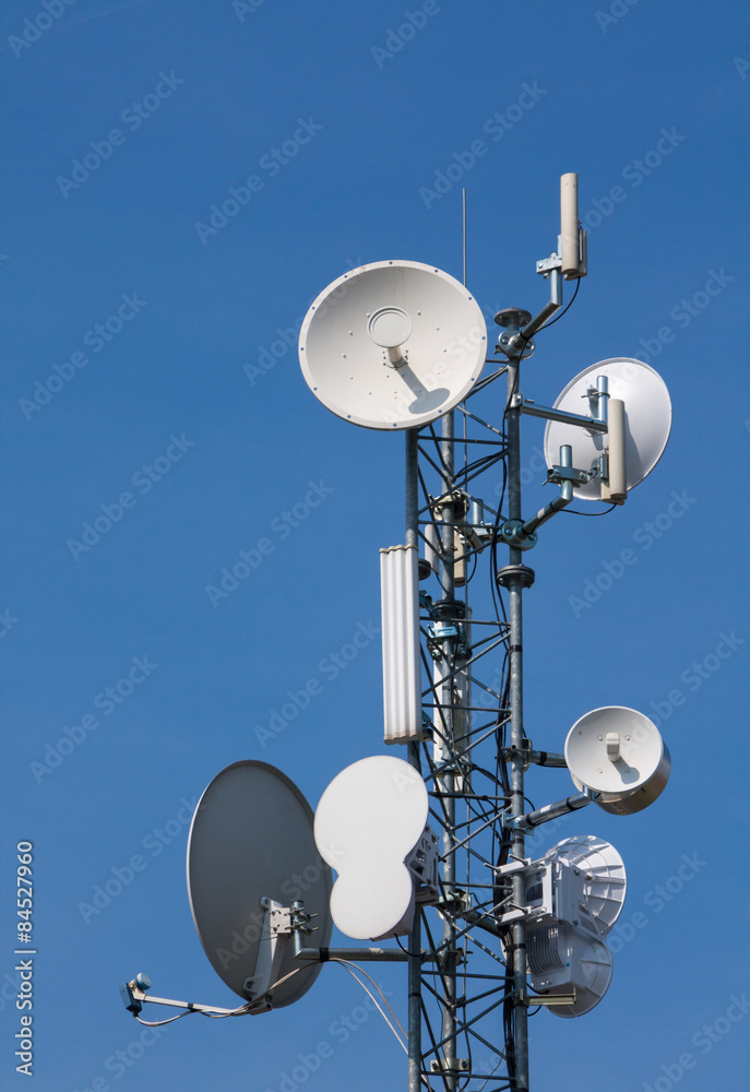 Communication (Wi-fi) Antennas Cluster.