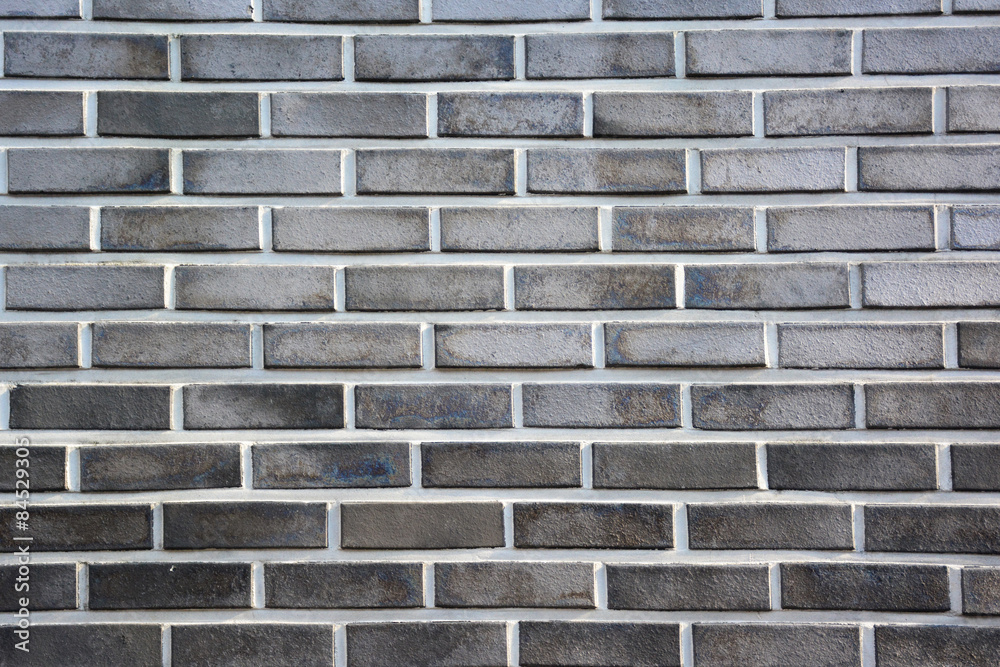 Gray and white brick wall background. Stock Photo | Adobe Stock