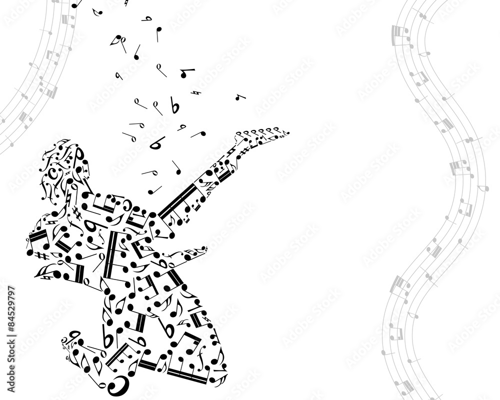 Fototapeta premium Musical background