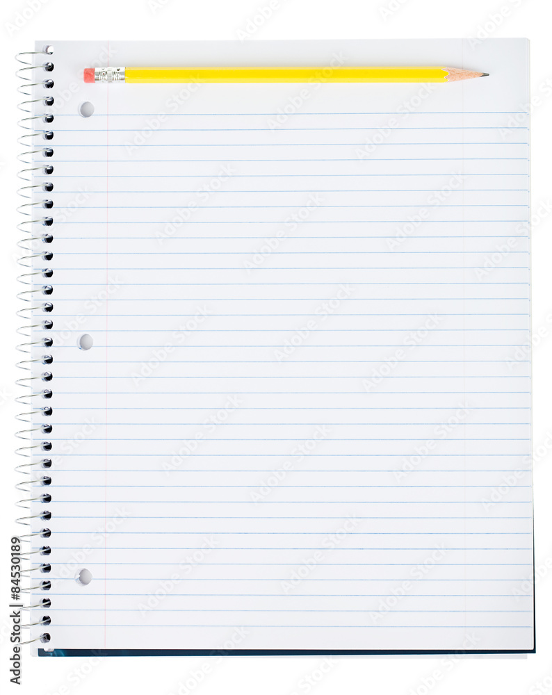 Education: Blank Notebook with Pencil Education: Blank Notebook with Pencil