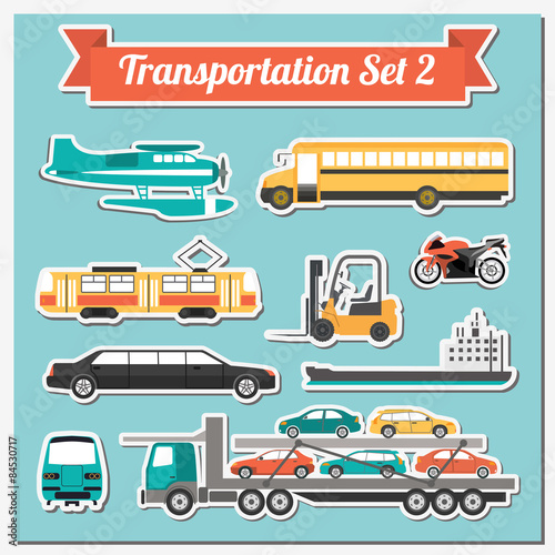 Set of all types of transport icon  for creating your own infogr