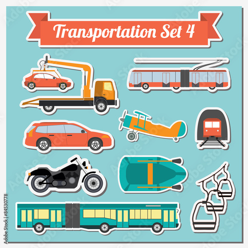 Set of all types of transport icon  for creating your own infogr