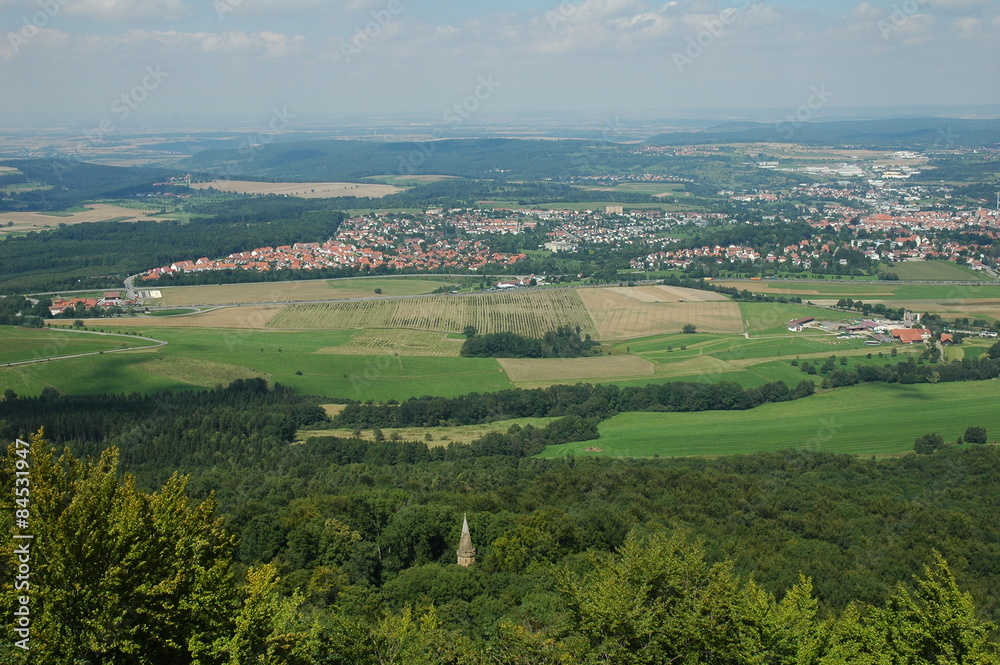 View from castle Hohenzollern, Germany View from castle Hohenzollern, Germany