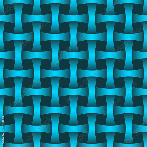 Interlacing seamless pattern. Editable vector Eps 10