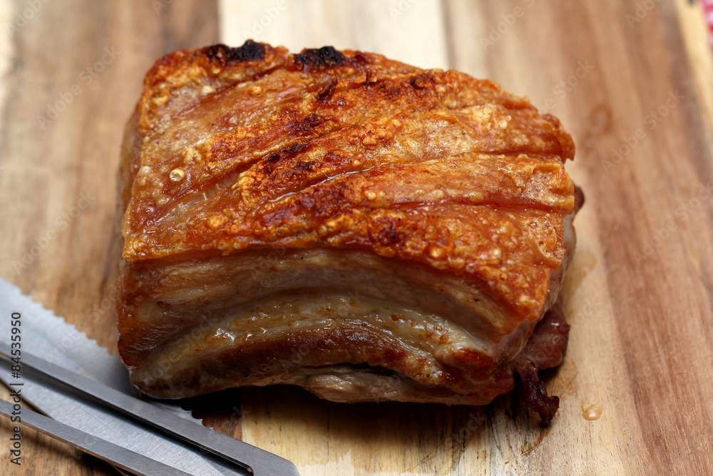 Roasted carameled pork belly Roasted carameled pork belly