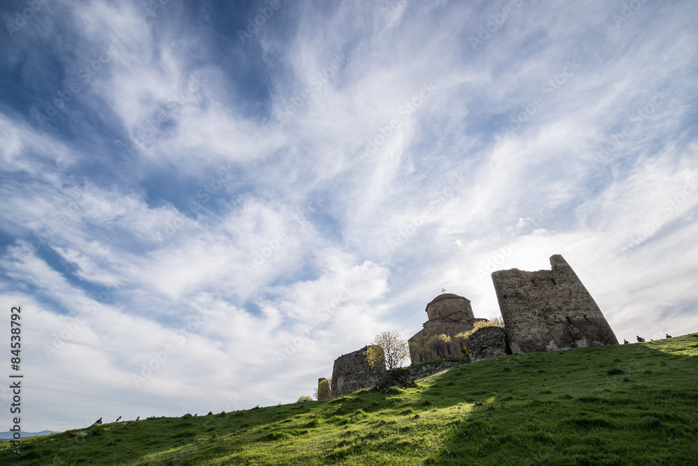 Jvari Monastery near Mtskheta town in Georgia