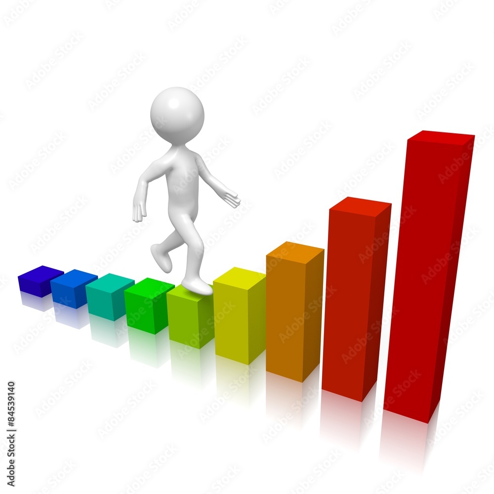 3D chart concept 3D chart concept