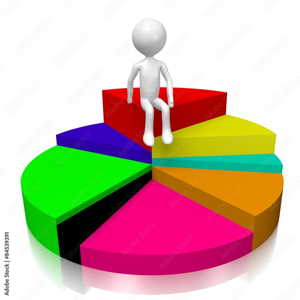 Pie chart concept Pie chart concept