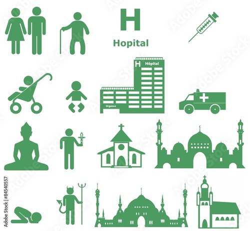 Famille, hôpital et religion en 16 icônes