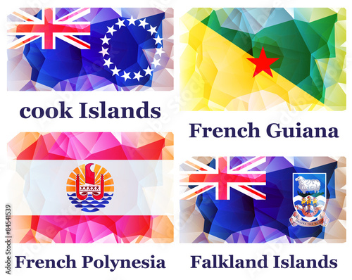 set of flags