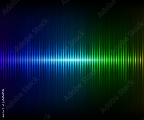 Colorful digital shining equalizer. Vector illustration.
