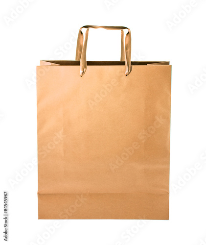 Shopping bag isolated on white