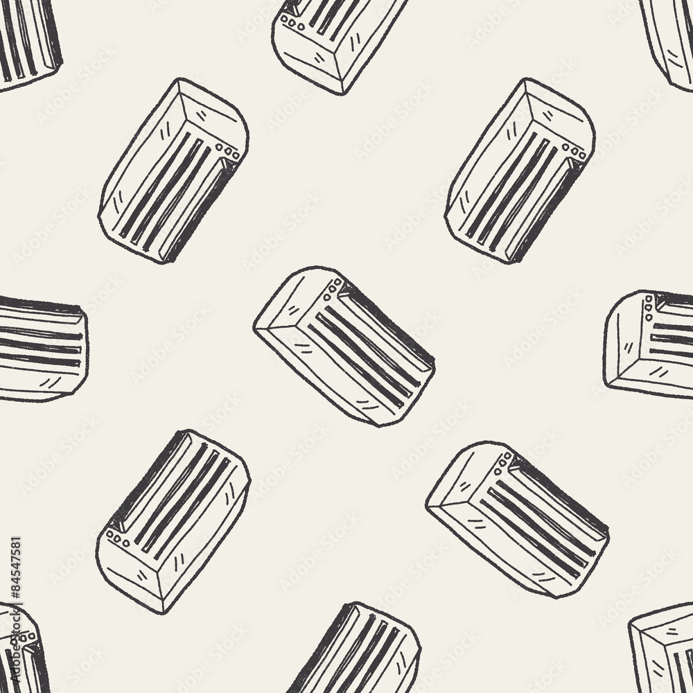 air conditioning doodle seamless pattern background air conditioning doodle seamless pattern background